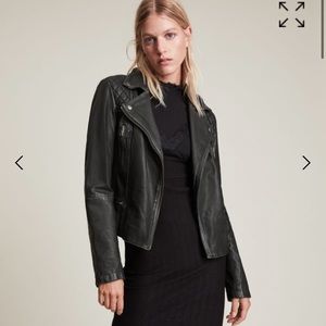 ALLSAINTS Cargo Quilted Leather Biker Jacket